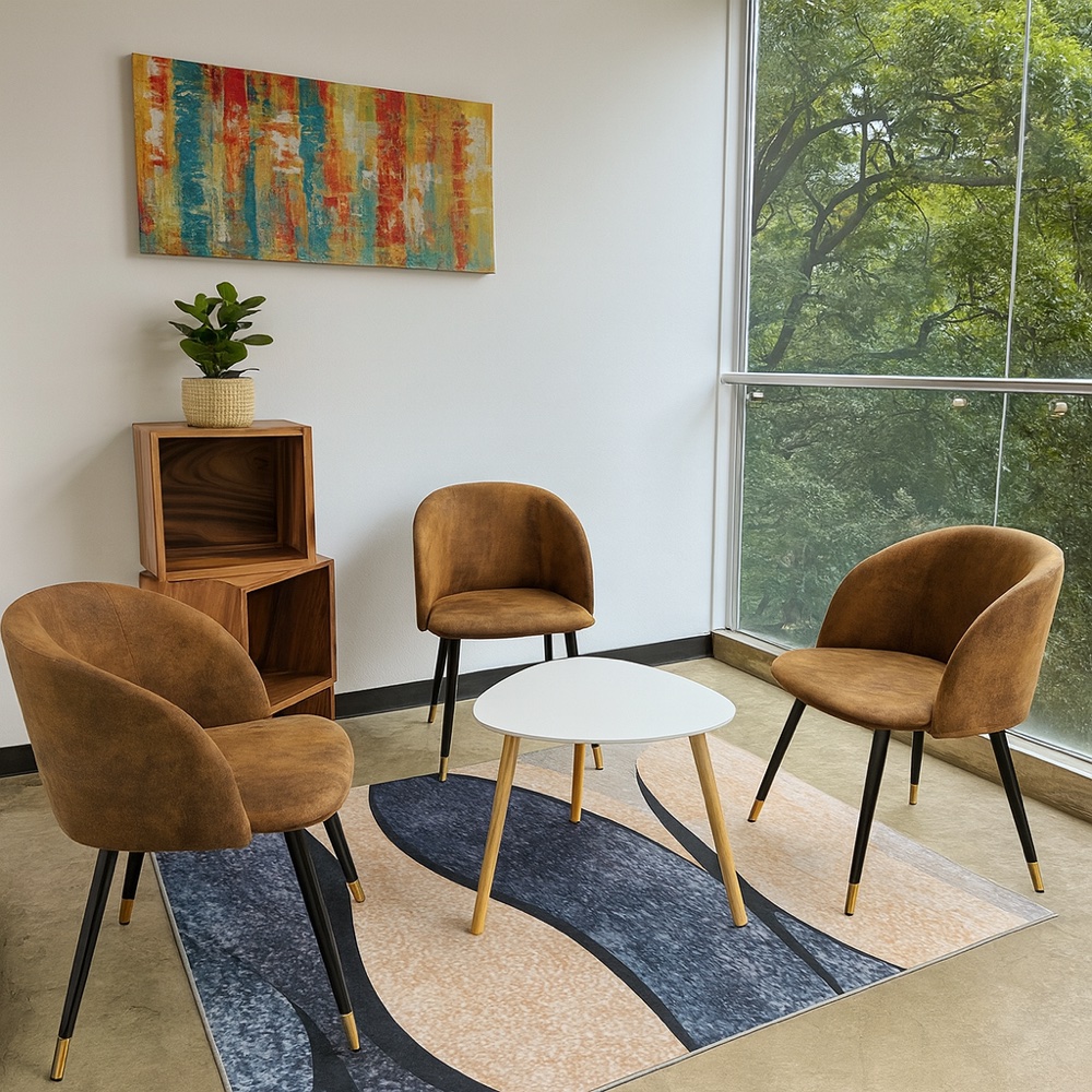 Consultorio de psicología con sillones